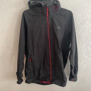 Mens McKinley Wrangell UX Black Red Waterproof Weatherproof Shell Jacket